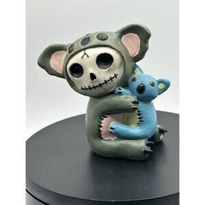 EUC Furrybones Figurine “Hugs” Skeleton in Koala Bear Costume Collectible - Goth